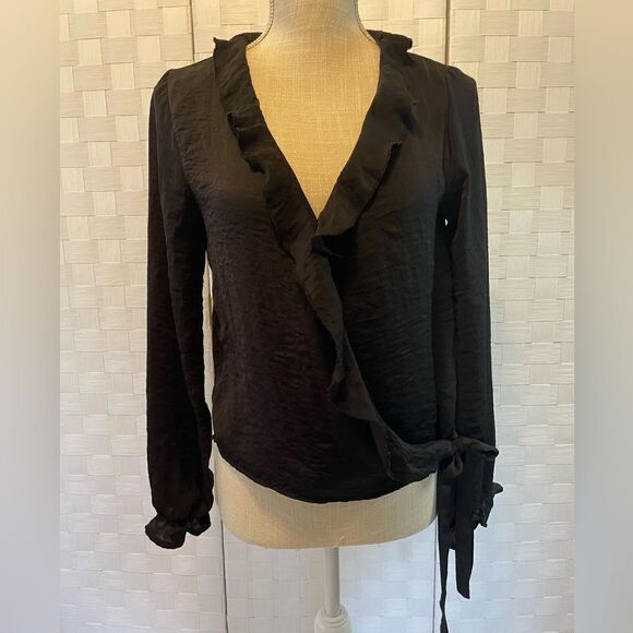 Xhiliration Black Blouse XS - Picture 2 of 4